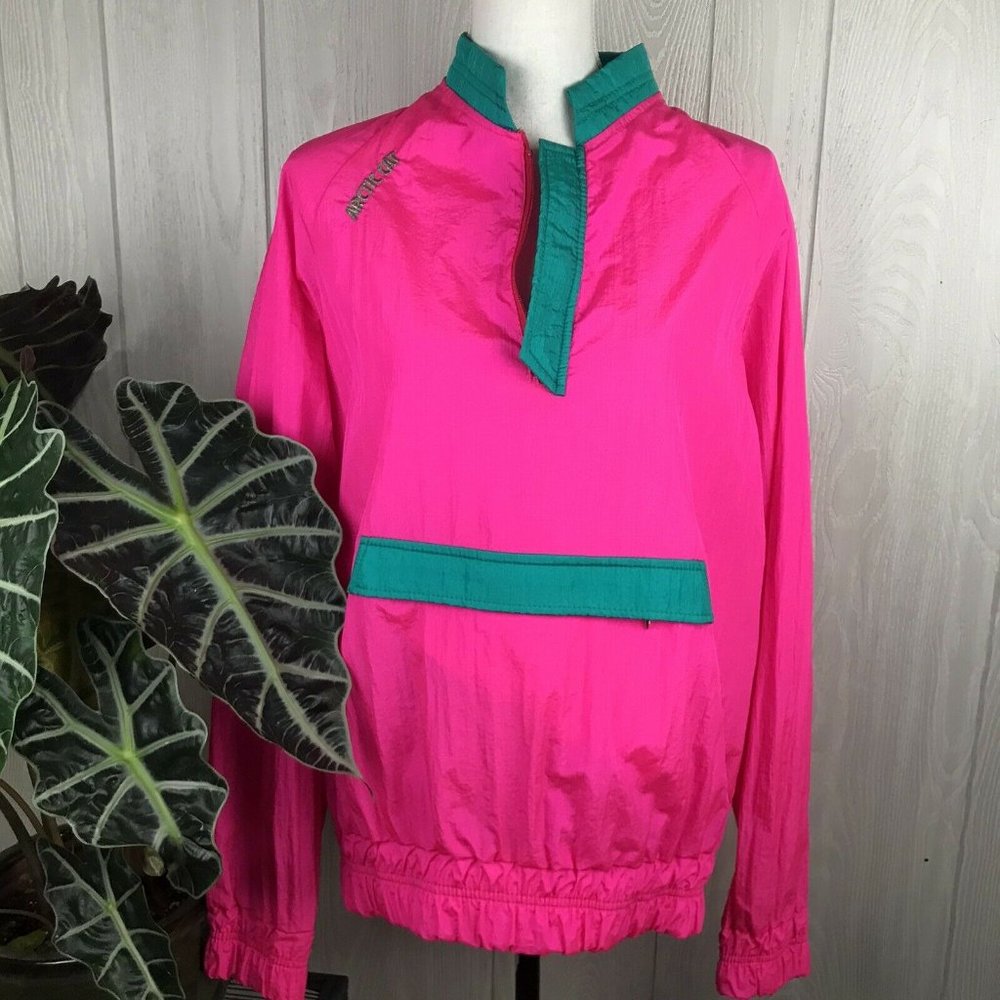 Vintage Arcticwear Arctic Cat Size M Pullover Jacket